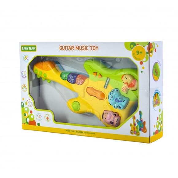 Музична іграшка Baby Team Гітара на батарейках жовтий (8644-yellow)